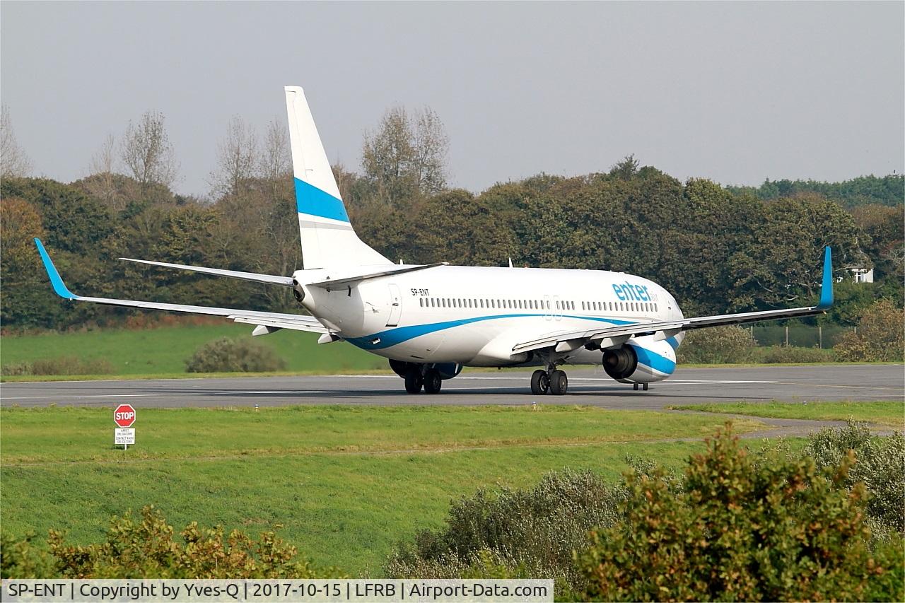SP-ENT, 2000 Boeing 737-8AS C/N 29926, Boeing 737-8AS, Taxiing rwy 25L, Brest-Bretagne airport (LFRB-BES)