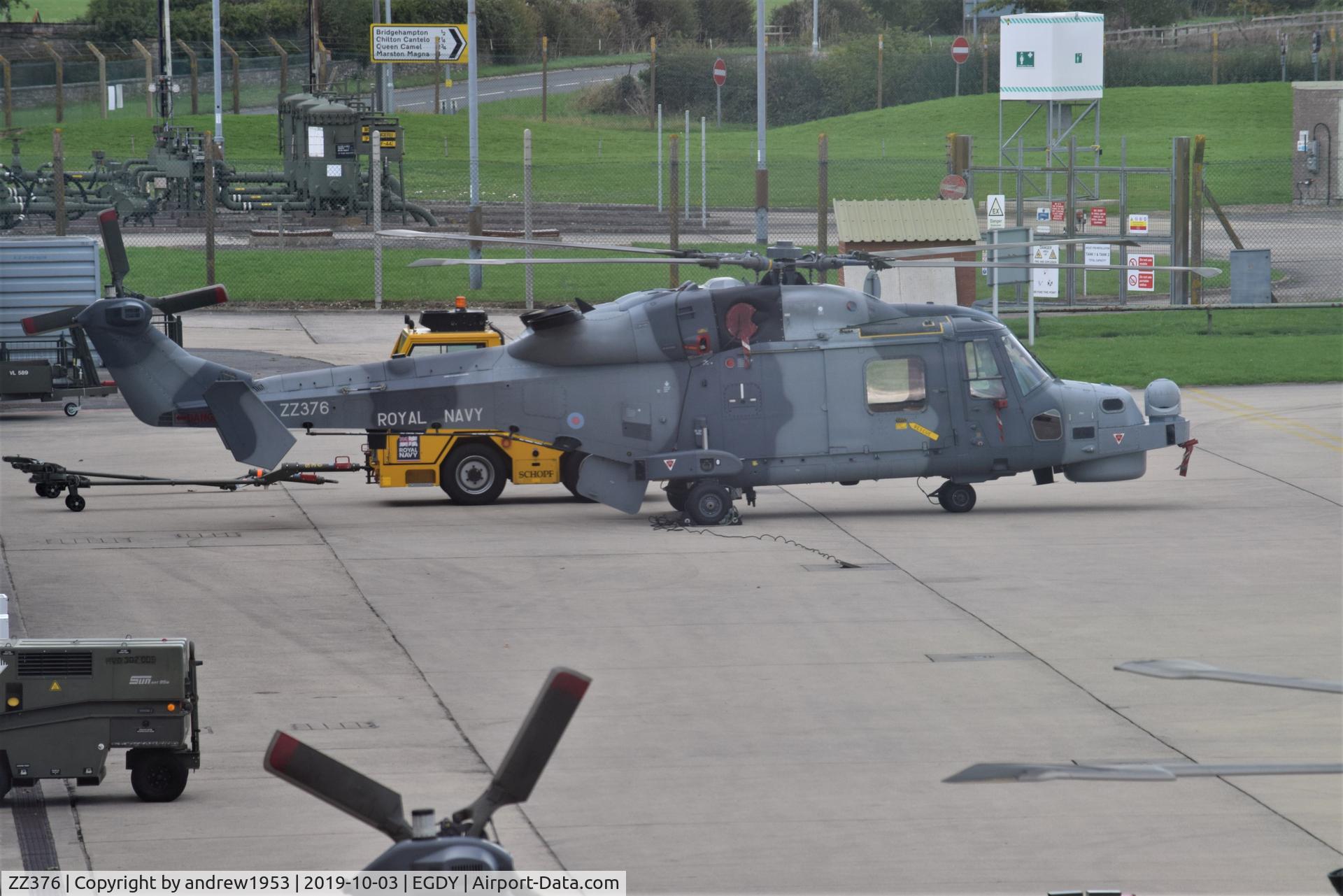 ZZ376, 2013 AgustaWestland AW-159 Wildcat HMA.2 C/N 495, ZZ376 at RNAS Yeovilton.
