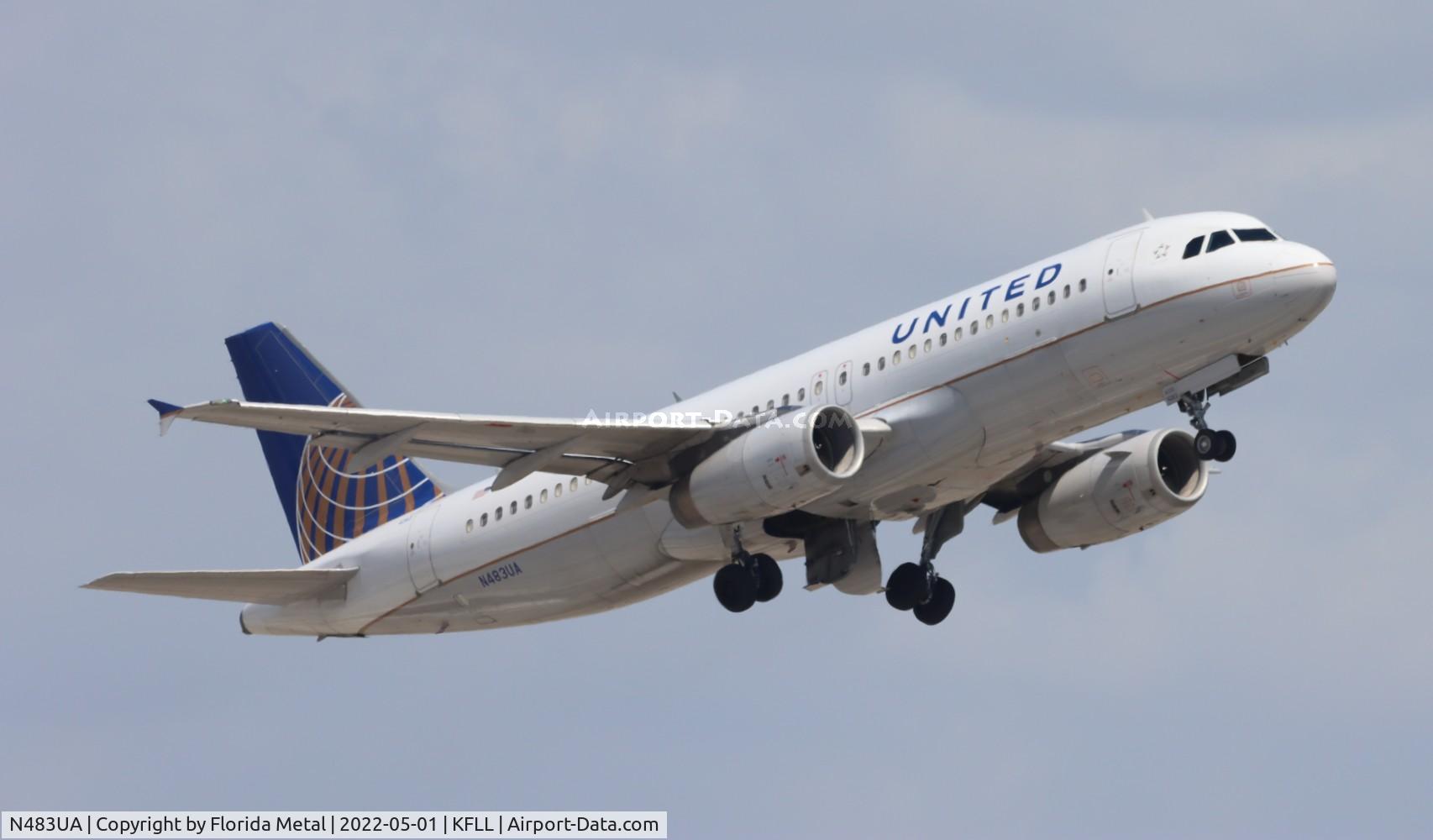 N483UA, 2001 Airbus A320-232 C/N 1586, FLL 2022