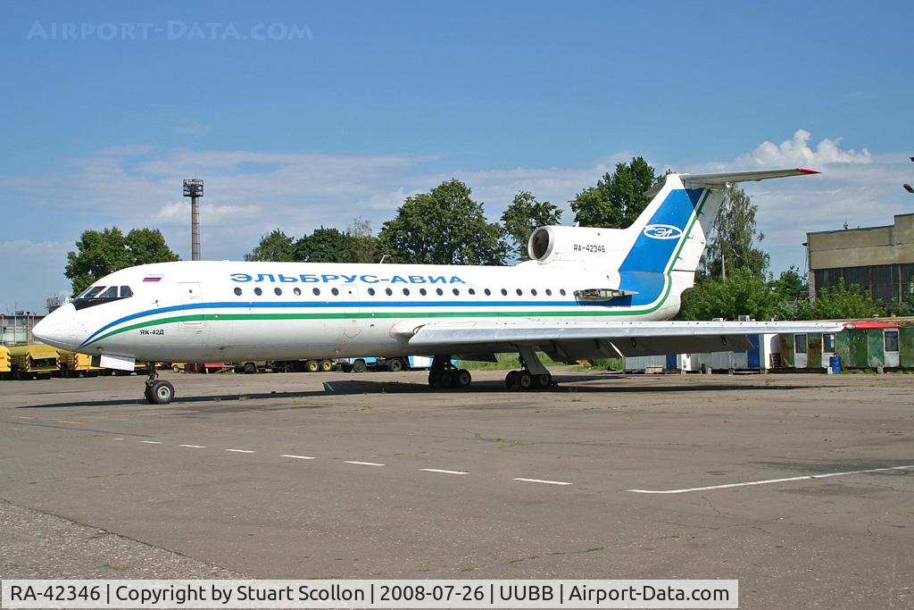 RA-42346, 1987 Yakovlev Yak-42D C/N 4520423708311, Elbrus-Avia