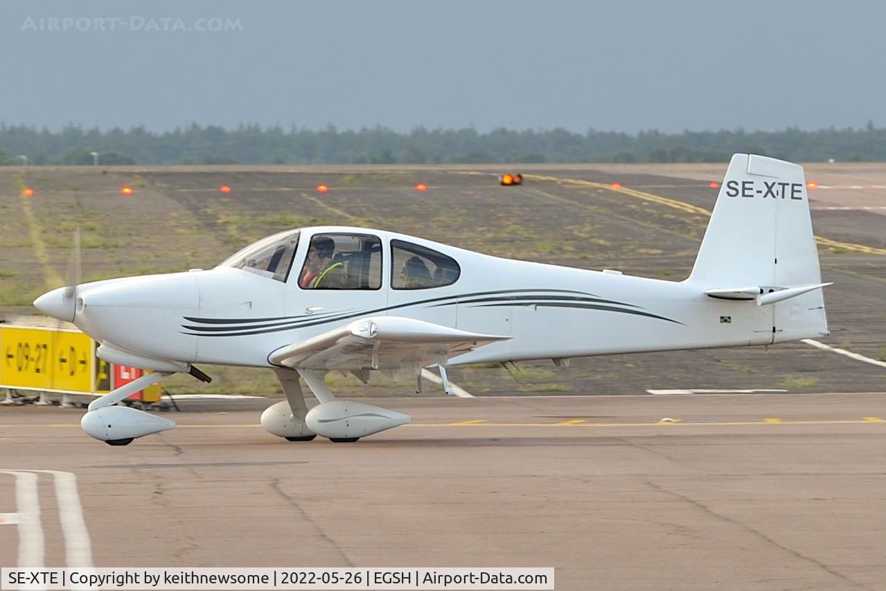 SE-XTE, Vans RV-10 C/N 41413 - 1526, Arriving at Norwich.
