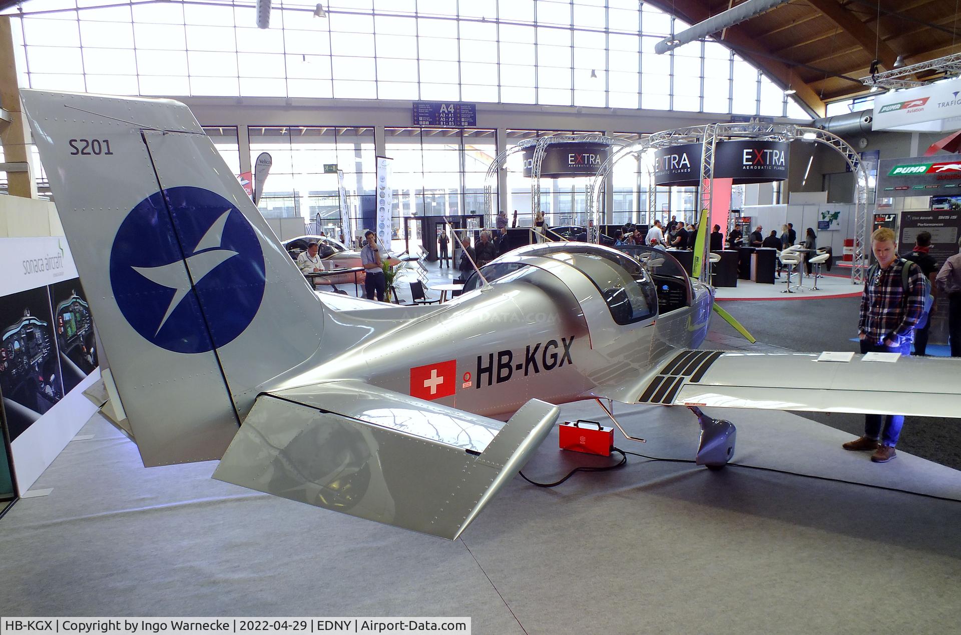 HB-KGX, 2021 Sonaca S201 C/N 045, Sonaca S201 at the AERO 2022, Friedrichshafen