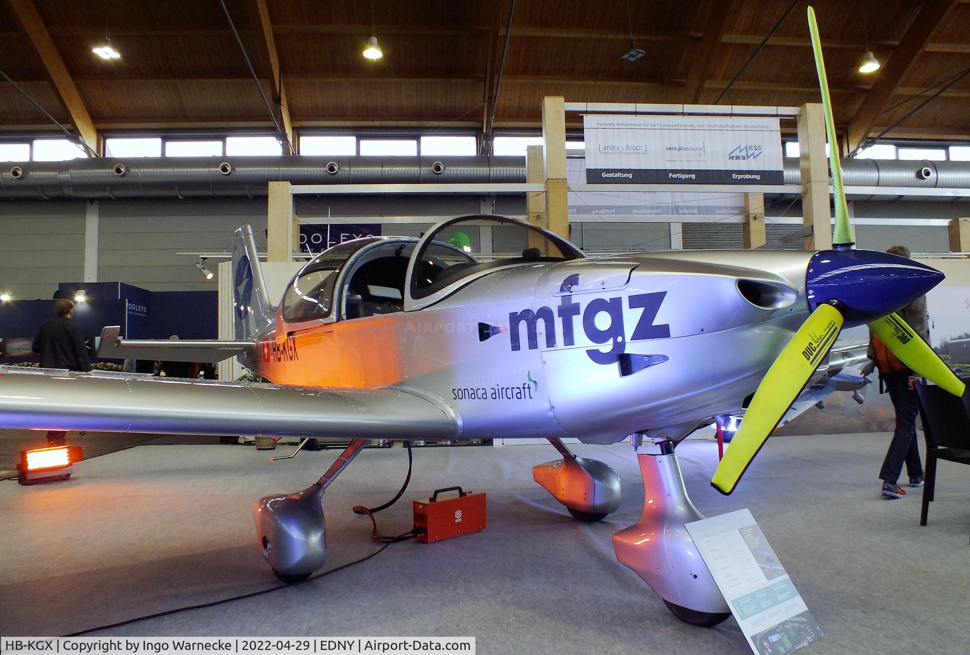 HB-KGX, 2021 Sonaca S201 C/N 045, Sonaca S201 at the AERO 2022, Friedrichshafen