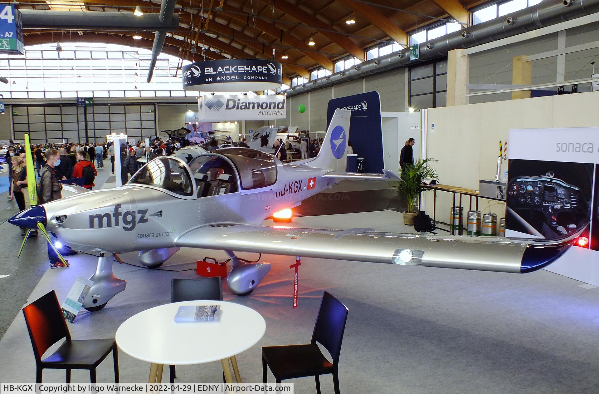 HB-KGX, 2021 Sonaca S201 C/N 045, Sonaca S201 at the AERO 2022, Friedrichshafen