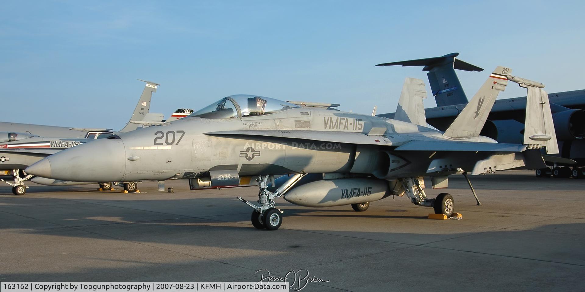 163162, McDonnell Douglas F/A-18A Hornet C/N 594/A501, VMFA-115	MCAS Beaufort