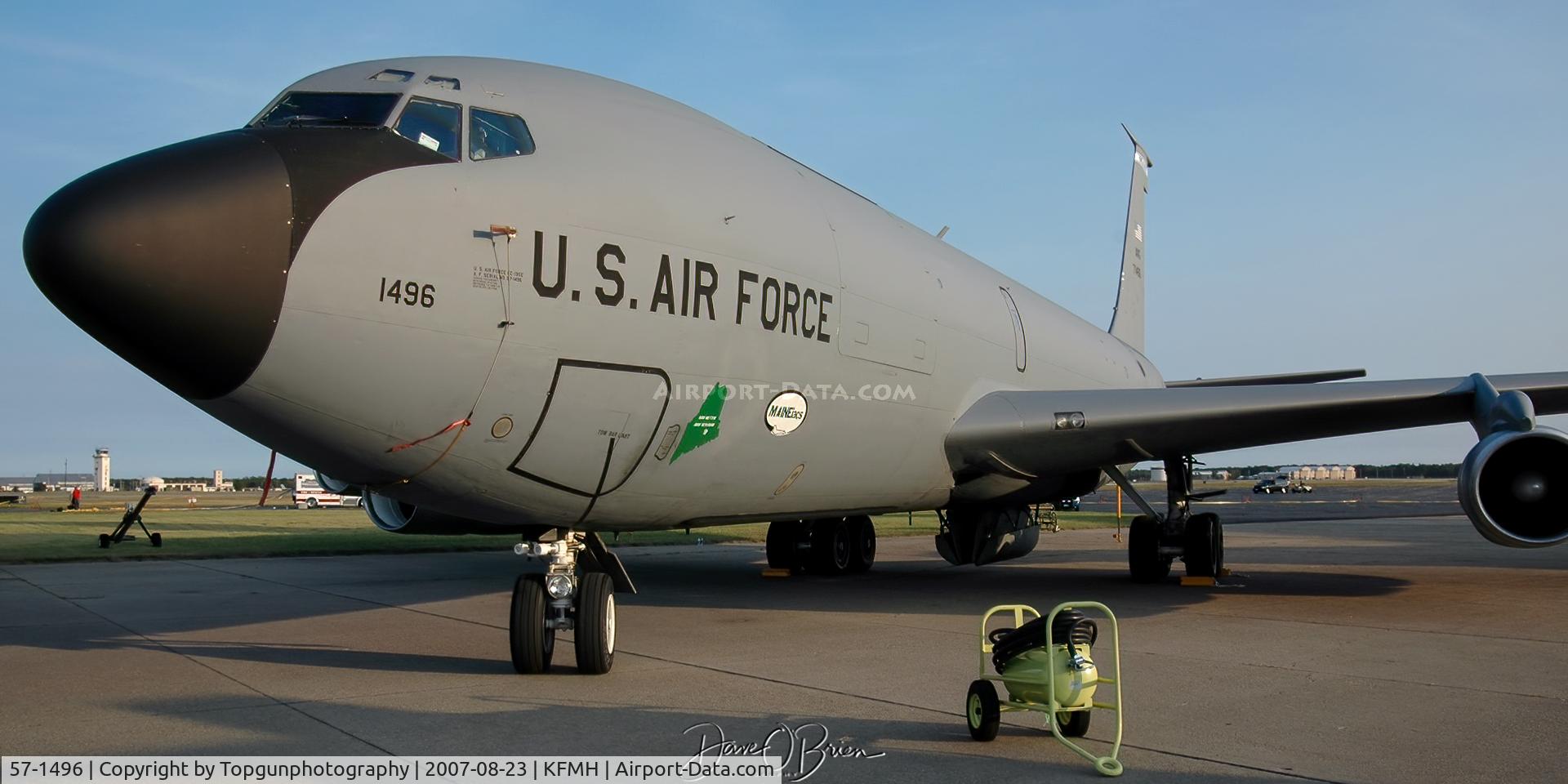 57-1496, 1957 Boeing KC-135E Stratotanker C/N 17567, 132nd ARS