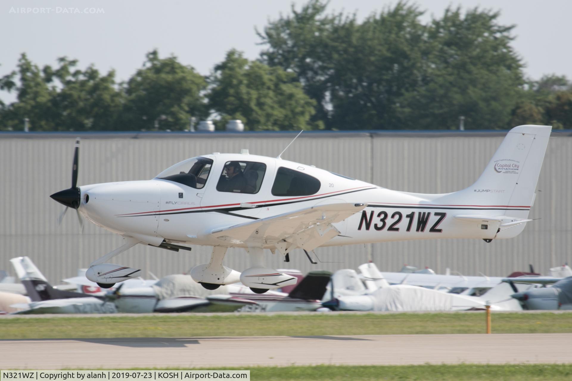 N321WZ, 2015 Cirrus SR20 C/N 2315, Arriving at AirVenture 2019; since transferred to Canadian register