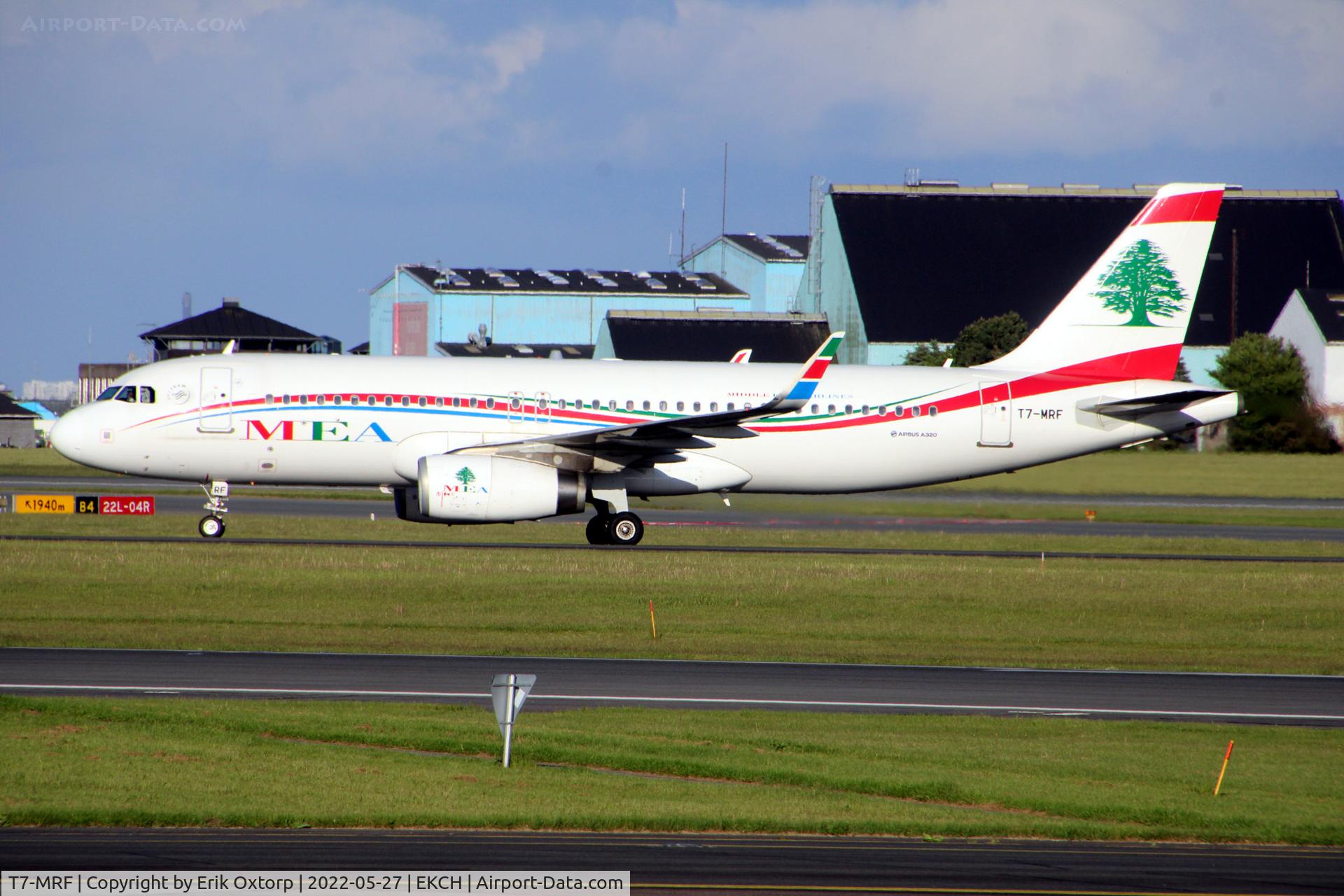 T7-MRF, 2016 Airbus A320-232 C/N 7006, T7-MRF landed rw 22L