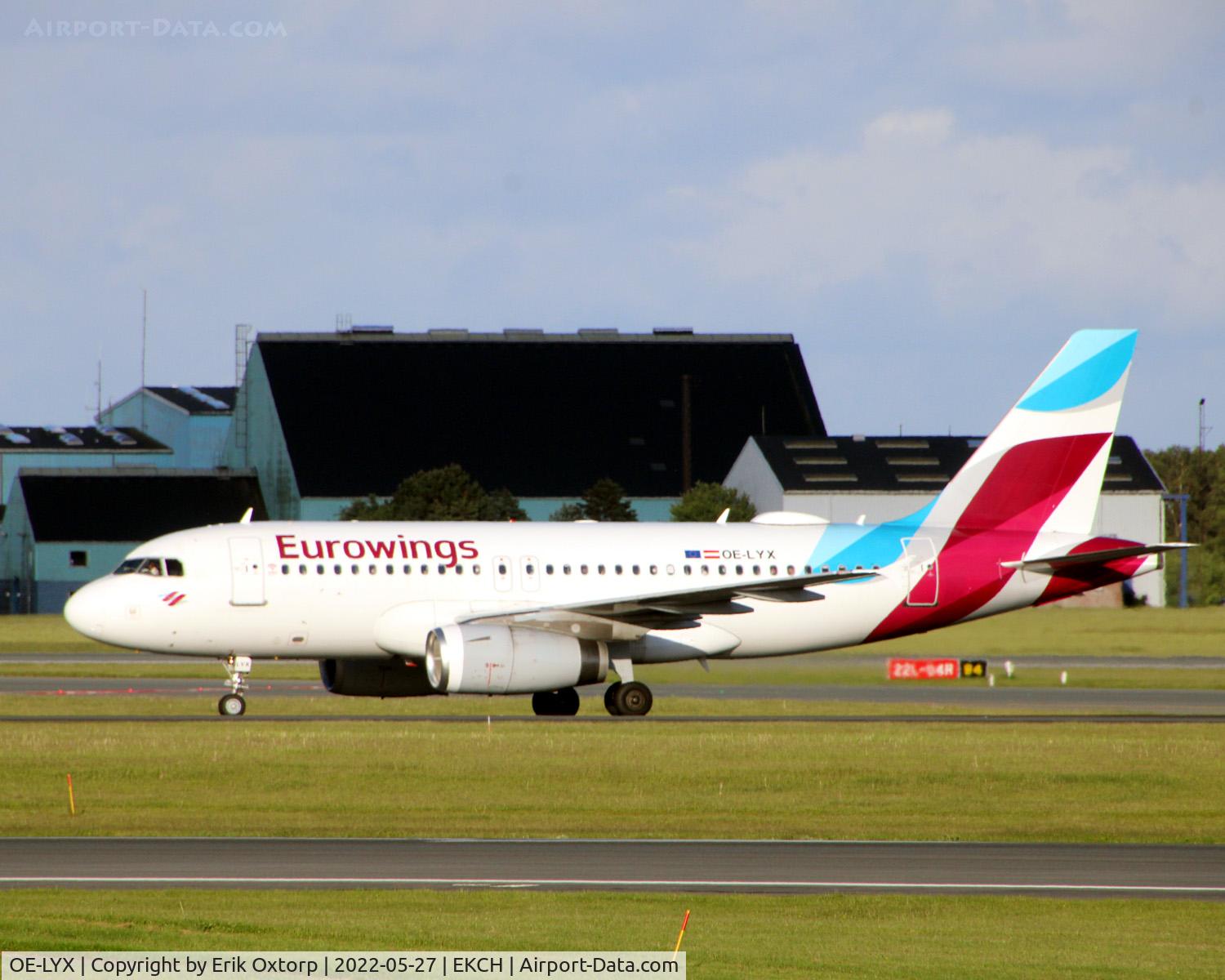 OE-LYX, 2010 Airbus A319-132 C/N 4285, OE-LYX landed rw 22L