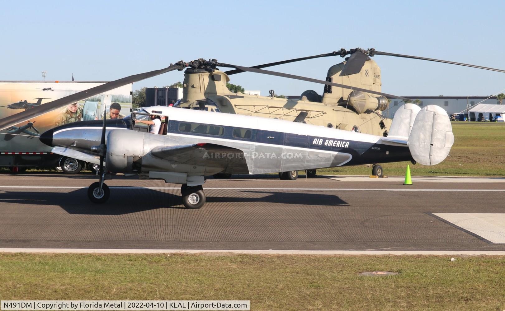 N491DM, 1952 Beech C-45H Expeditor C/N AF-573 (52-10643), Beech C-45H