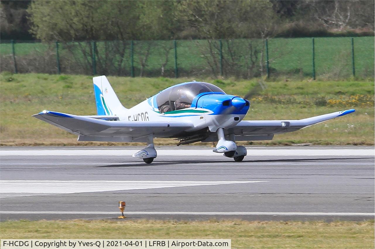 F-HCDG, 2016 Robin DR-401-120 C/N 2693, Robin DR401-120, Landing rwy 07R, Brest-Bretagne Airport (LFRB-BES)