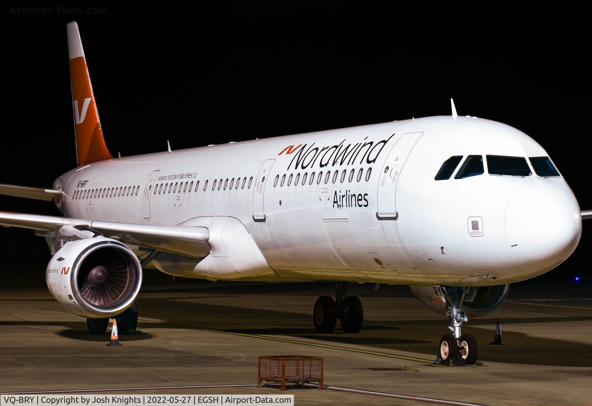 VQ-BRY, 2015 Airbus A321-211 C/N 6515, On Stand After Arrival For Respray.