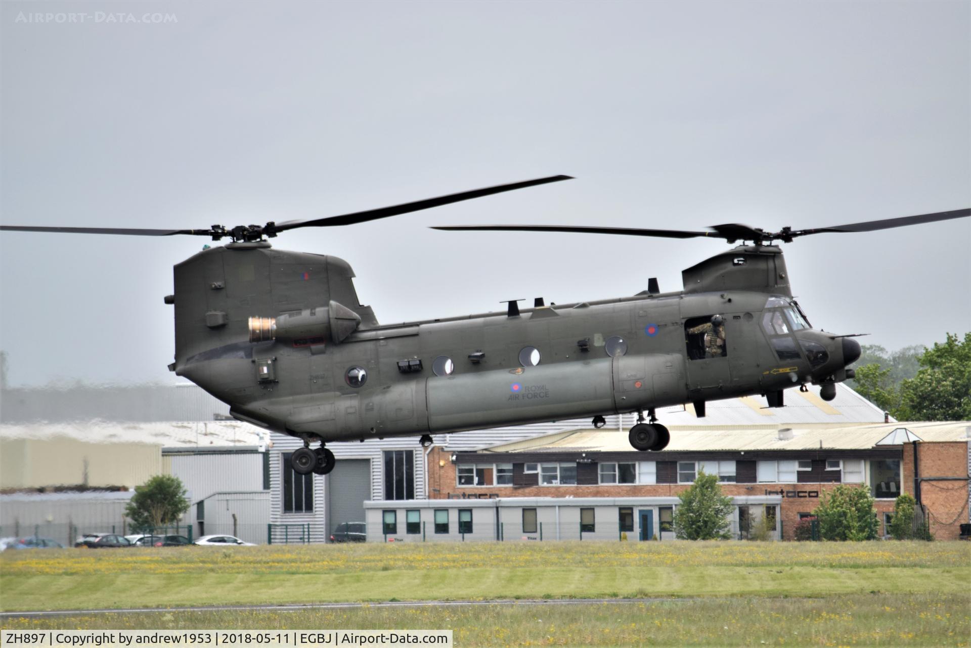 ZH897, Boeing Vertol Chinook HC.3 C/N M4476, ZH897 at Gloucestershire Airport.