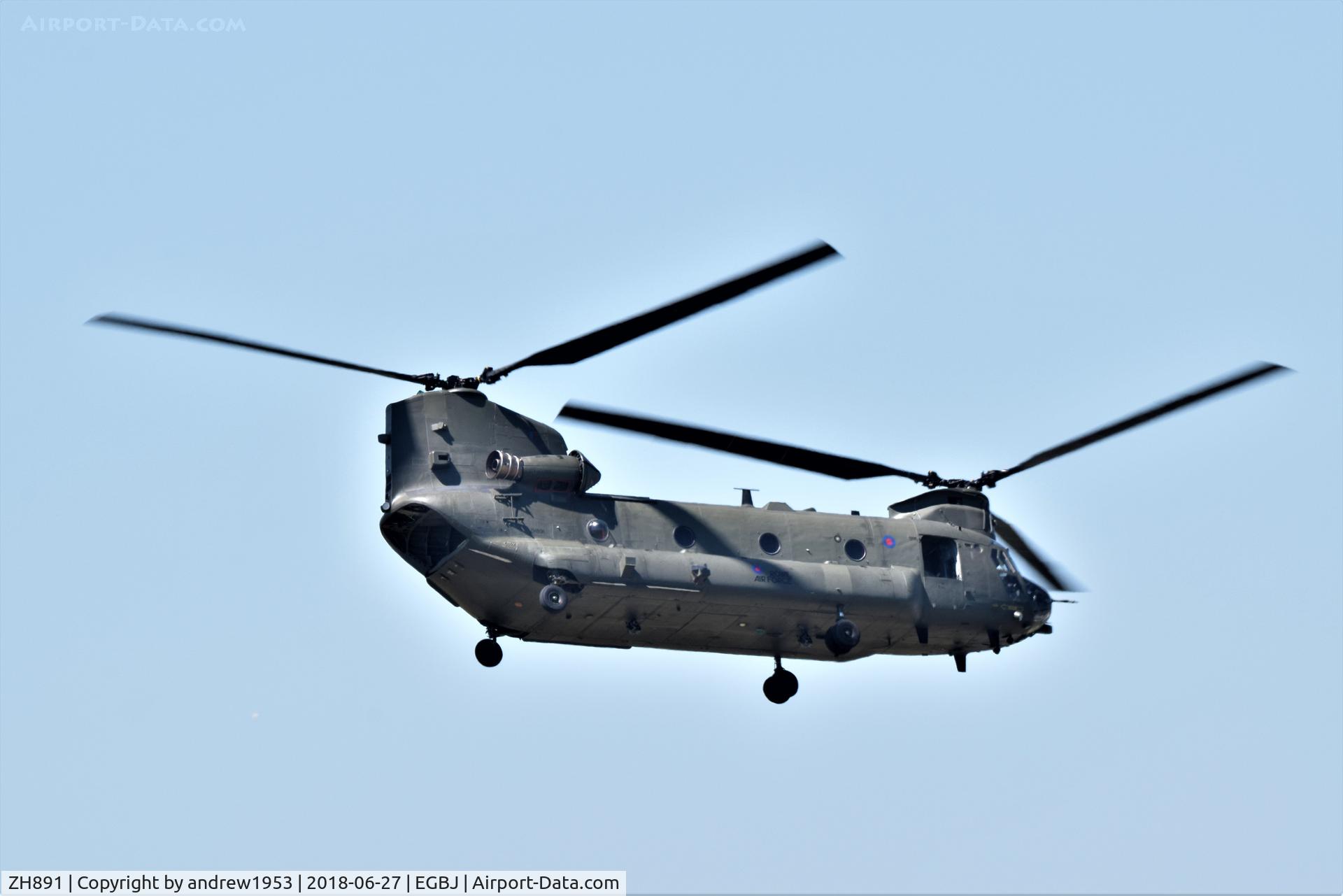 ZH891, 1997 Boeing Chinook HC.6A C/N M4454, ZH891 at Gloucestershire Airport.