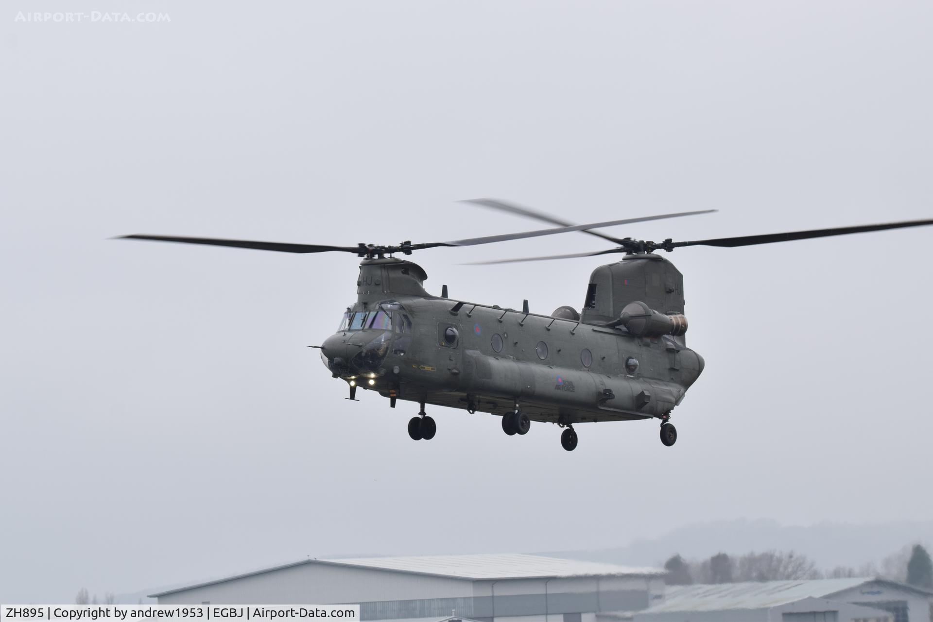 ZH895, Boeing Vertol Chinook HC.2A C/N M4458, ZH895 at Gloucestershire Airport.