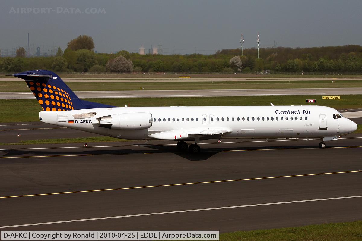 D-AFKC, 1996 Fokker 100 (F-28-0100) C/N 11496, at dus