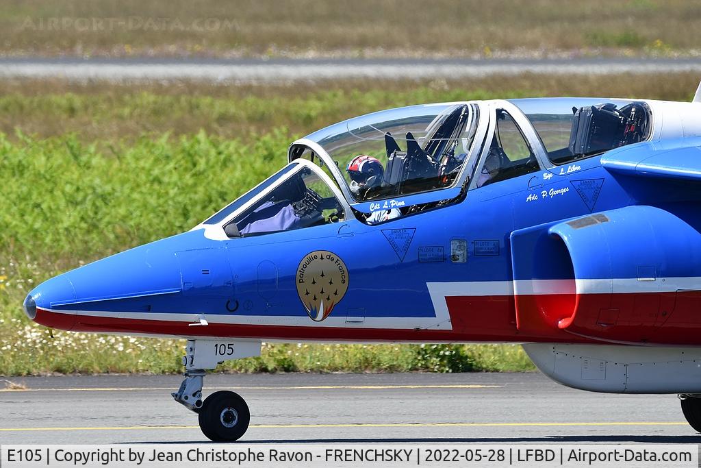 E105, Dassault-Dornier Alpha Jet E C/N E105, Patrouille de France 2022, Commandant Laurent Pina?: Athos 1