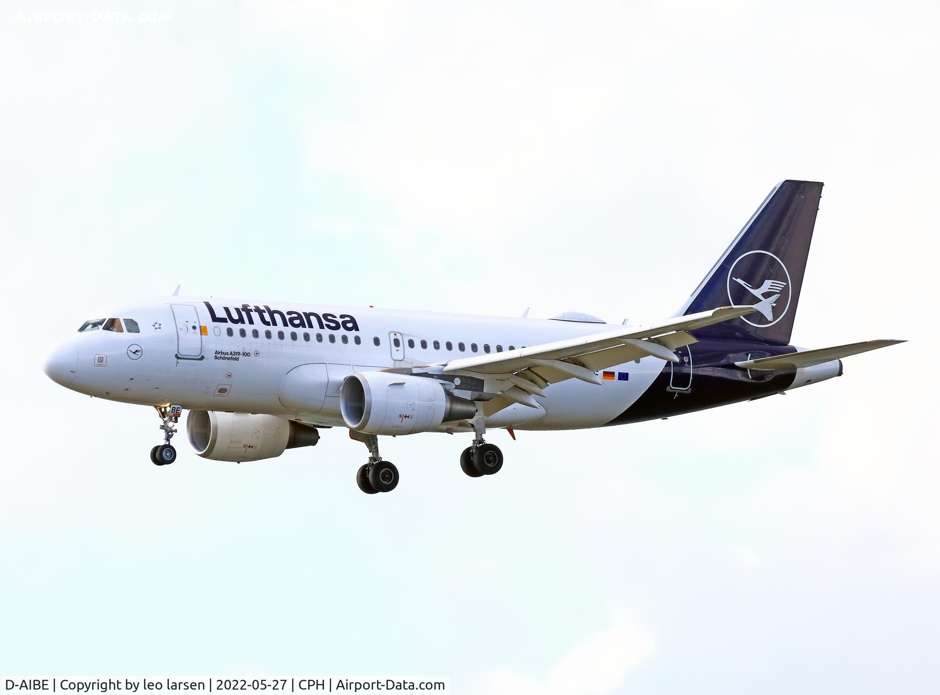 D-AIBE, 2010 Airbus A319-112 C/N 4511, Copenhagen 27.5.2022