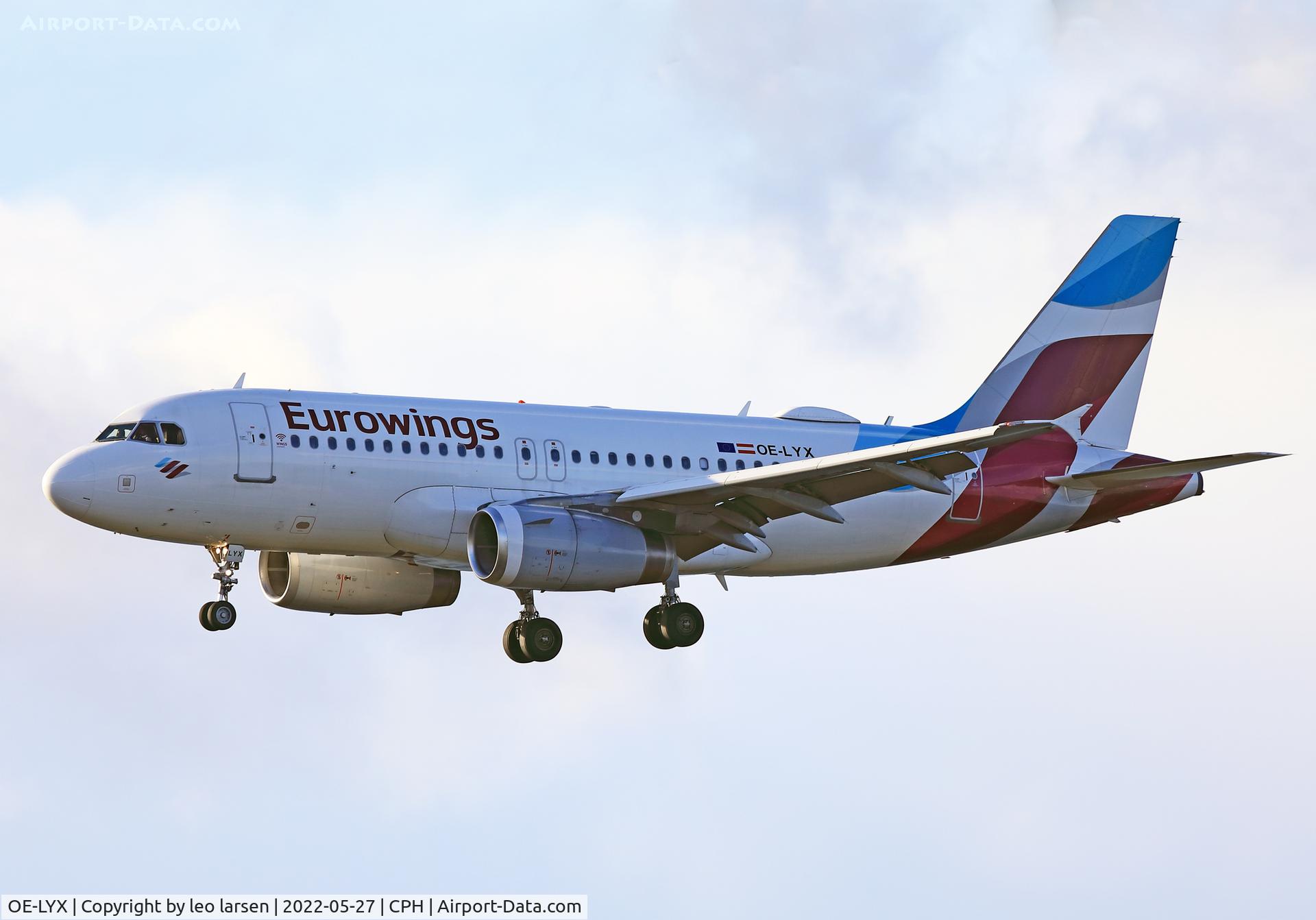 OE-LYX, 2010 Airbus A319-132 C/N 4285, Copenhagen 27.5.2022