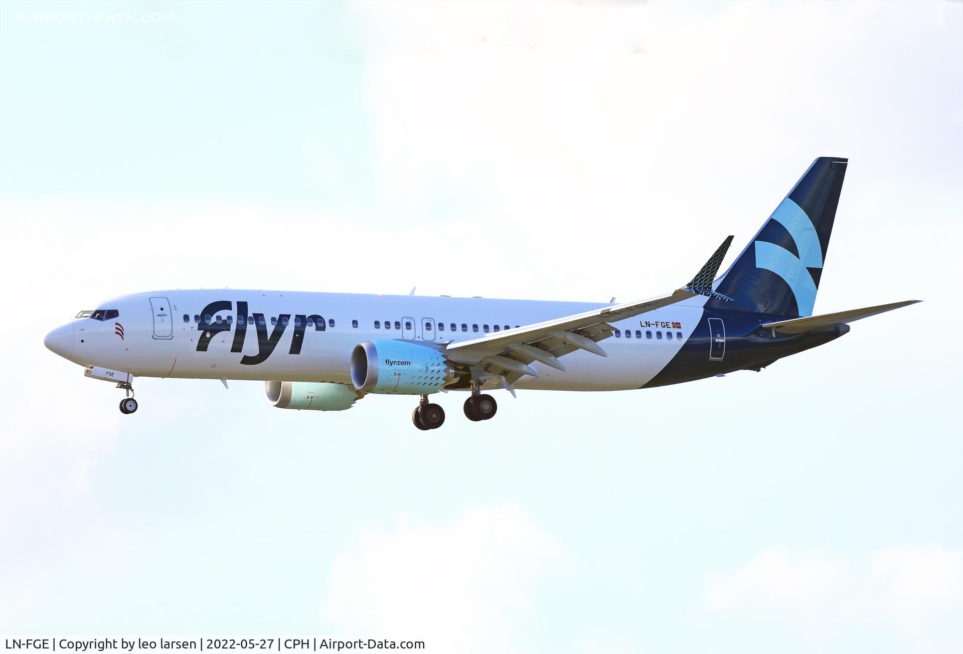 LN-FGE, 2021 Boeing 737-8 MAX C/N 63560, Copenhagen 27.5.2022