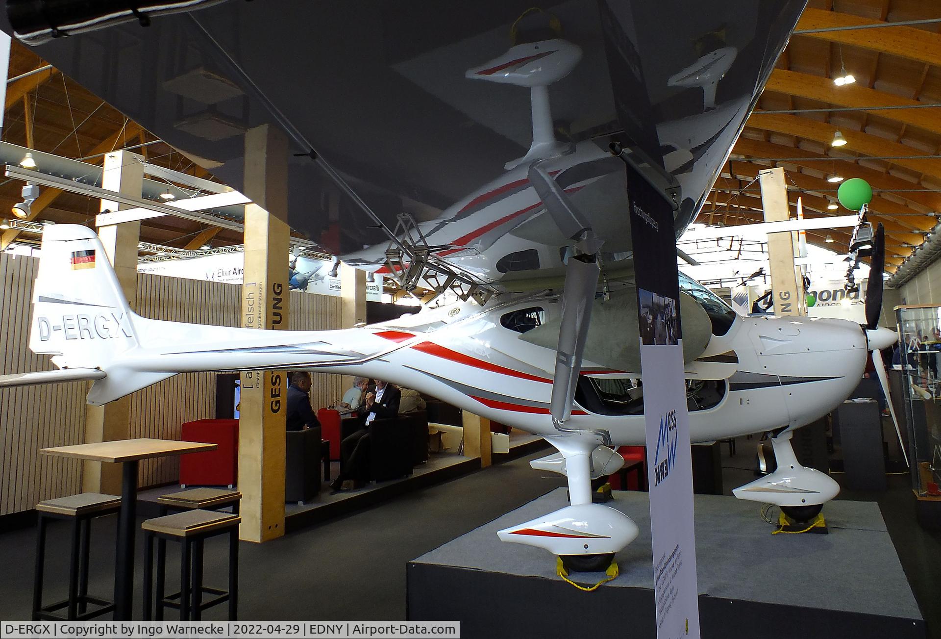 D-ERGX, 2012 Remos GX C/N 418, Remos GX with underwing sensor-pod at the AERO 2022, Friedrichshafen