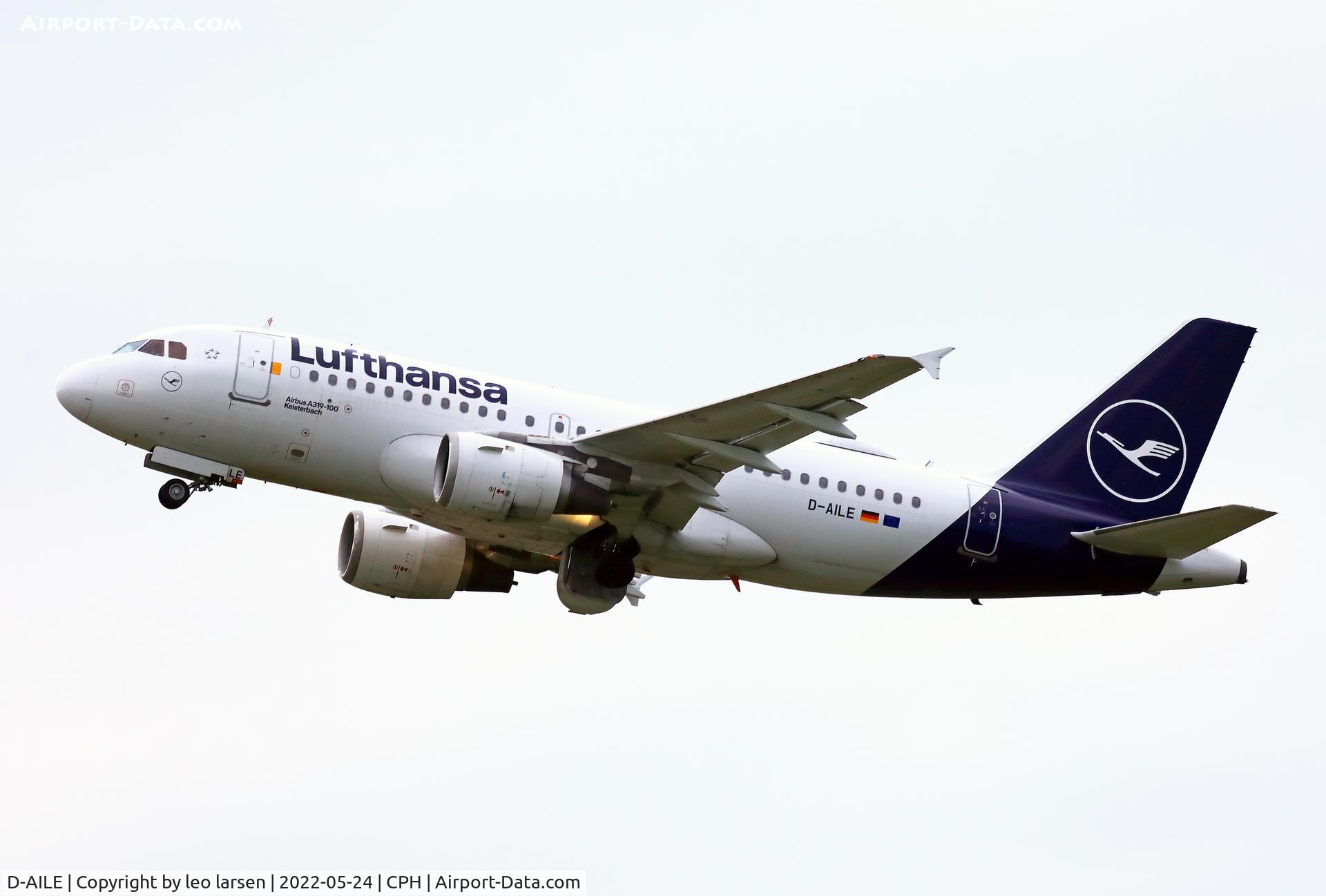 D-AILE, 1996 Airbus A319-114 C/N 627, Copenhagen 24.5.2022