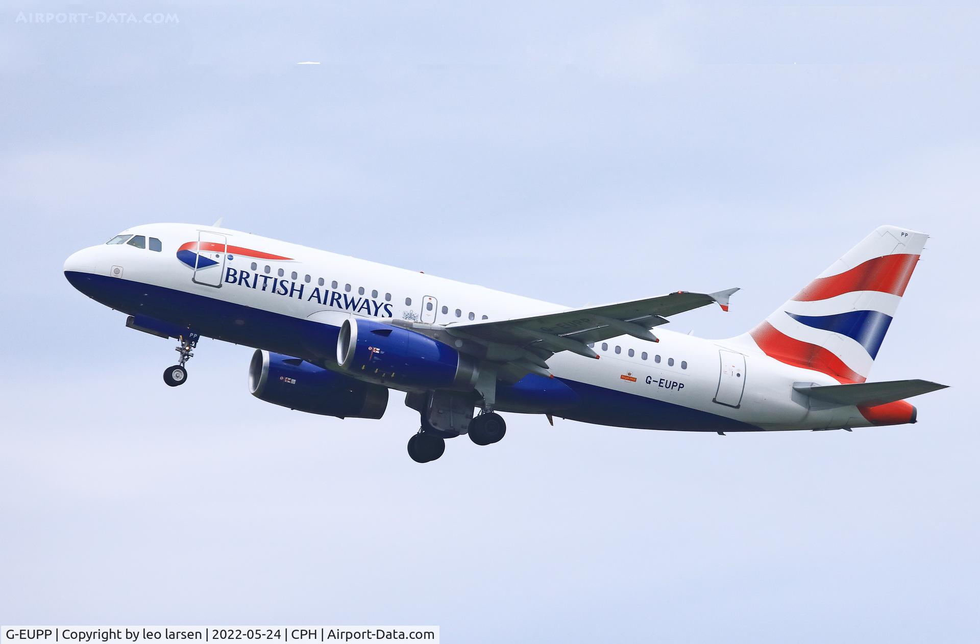 G-EUPP, 2000 Airbus A319-131 C/N 1295, Copenhagen 24.5.2022