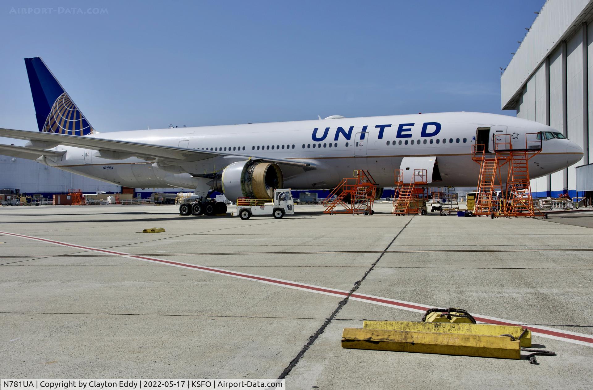 N781UA, 1996 Boeing 777-222 C/N 26945, SFO 2022.