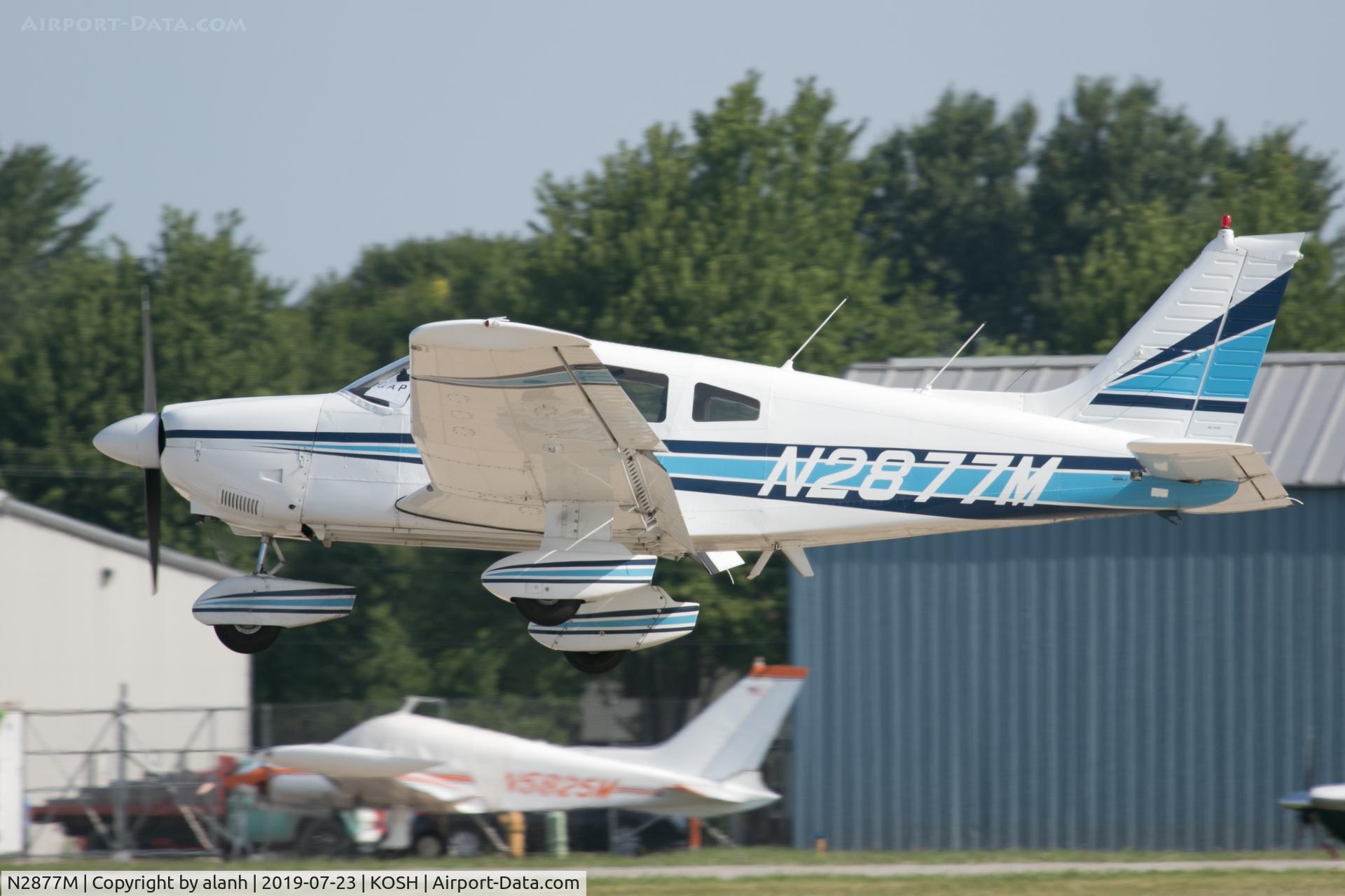 N2877M, 1979 Piper PA-28-181 C/N 28-7990519, Arriving at AirVenture 2019