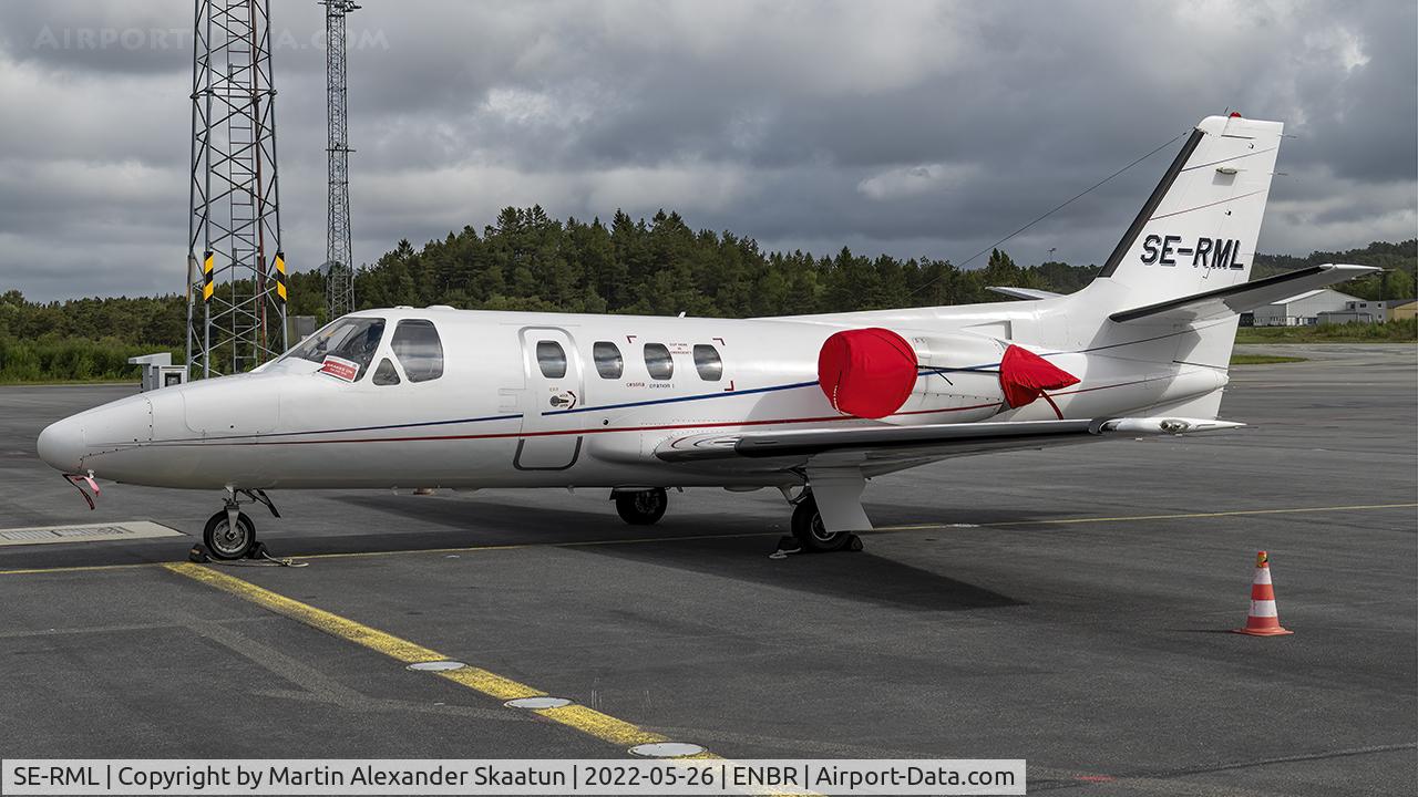 SE-RML, 1981 Cessna 501 C/N 501-0232, Parked at the de-ice stand.