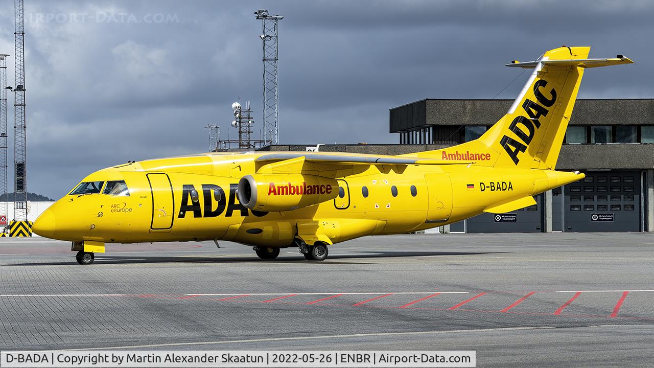 D-BADA, 1998 Fairchild Dornier 328-310 328JET C/N 3224, Taxying out for departure.