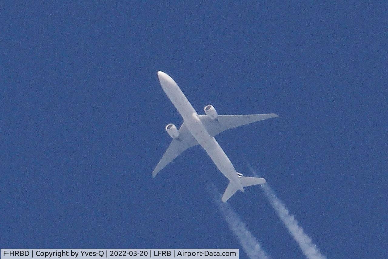 F-HRBD, 2017 Boeing 787-9 Dreamliner Dreamliner C/N 42487, Boeing 787-9 Dreamliner, Flight over Brest-Bretagne airport (LFRB-BES) from CDG to PTY