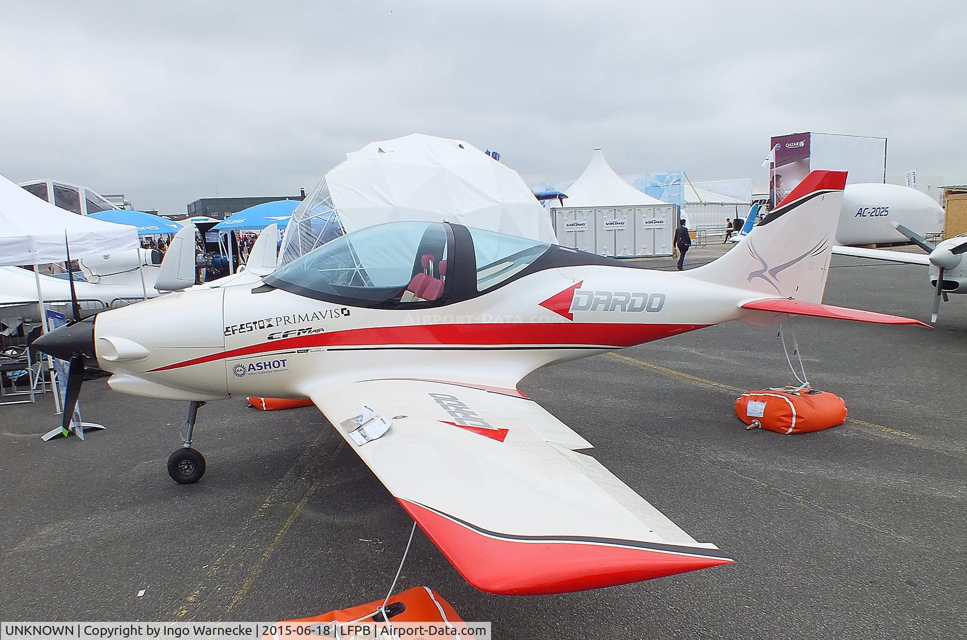 UNKNOWN, 2015 CFM-Air Dardo C/N 01, CFM Air Dardo hybrid with Rotax and electric motor at the Aerosalon 2015, Paris