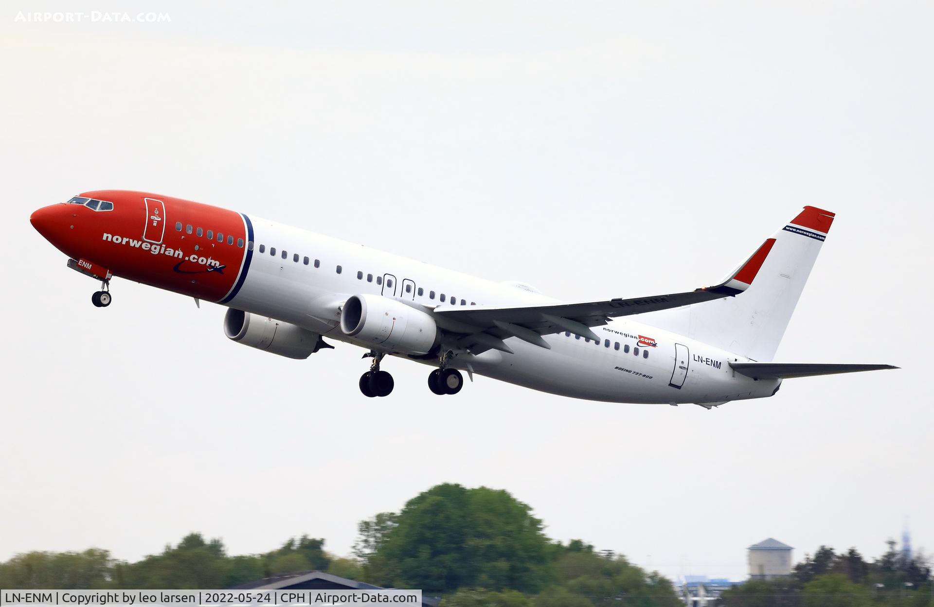 LN-ENM, 2016 Boeing 737-8JP C/N 42071, Copenhagen 24.5.2022