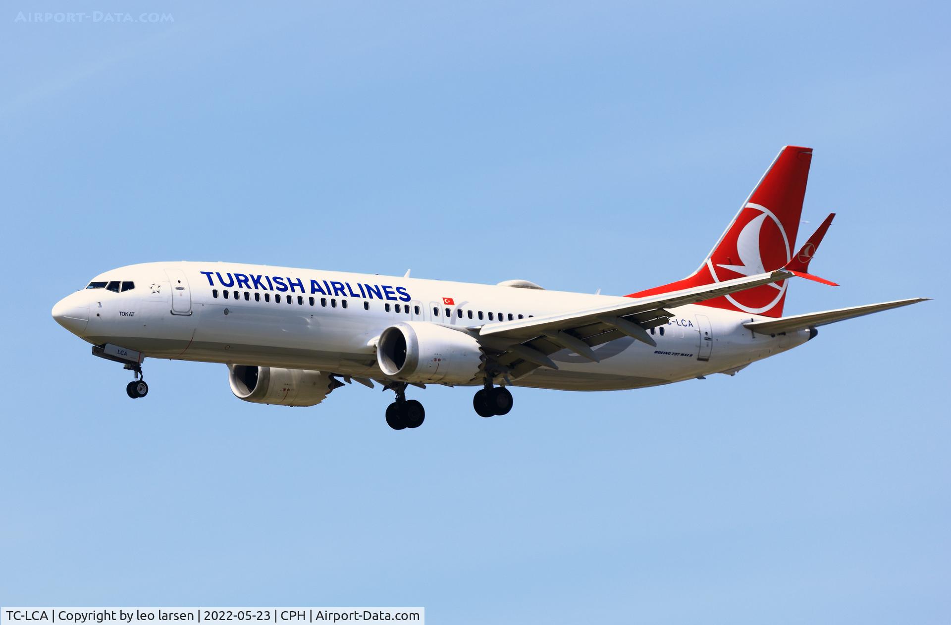 TC-LCA, 2019 Boeing 737-8 MAX C/N 60032, Copenhagen 23.5.2022