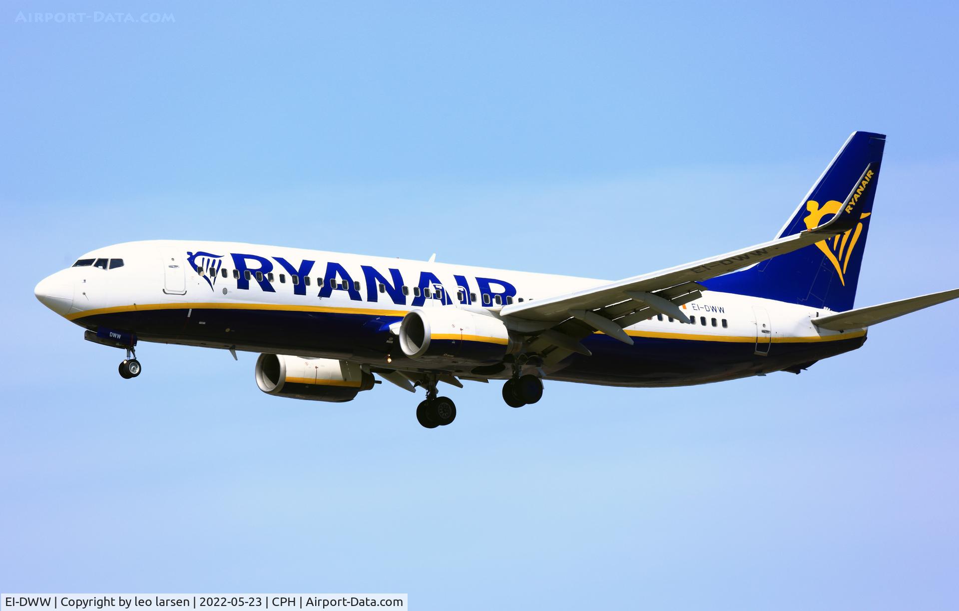 EI-DWW, 2008 Boeing 737-8AS C/N 33629, Copenhagen 23.5.2022