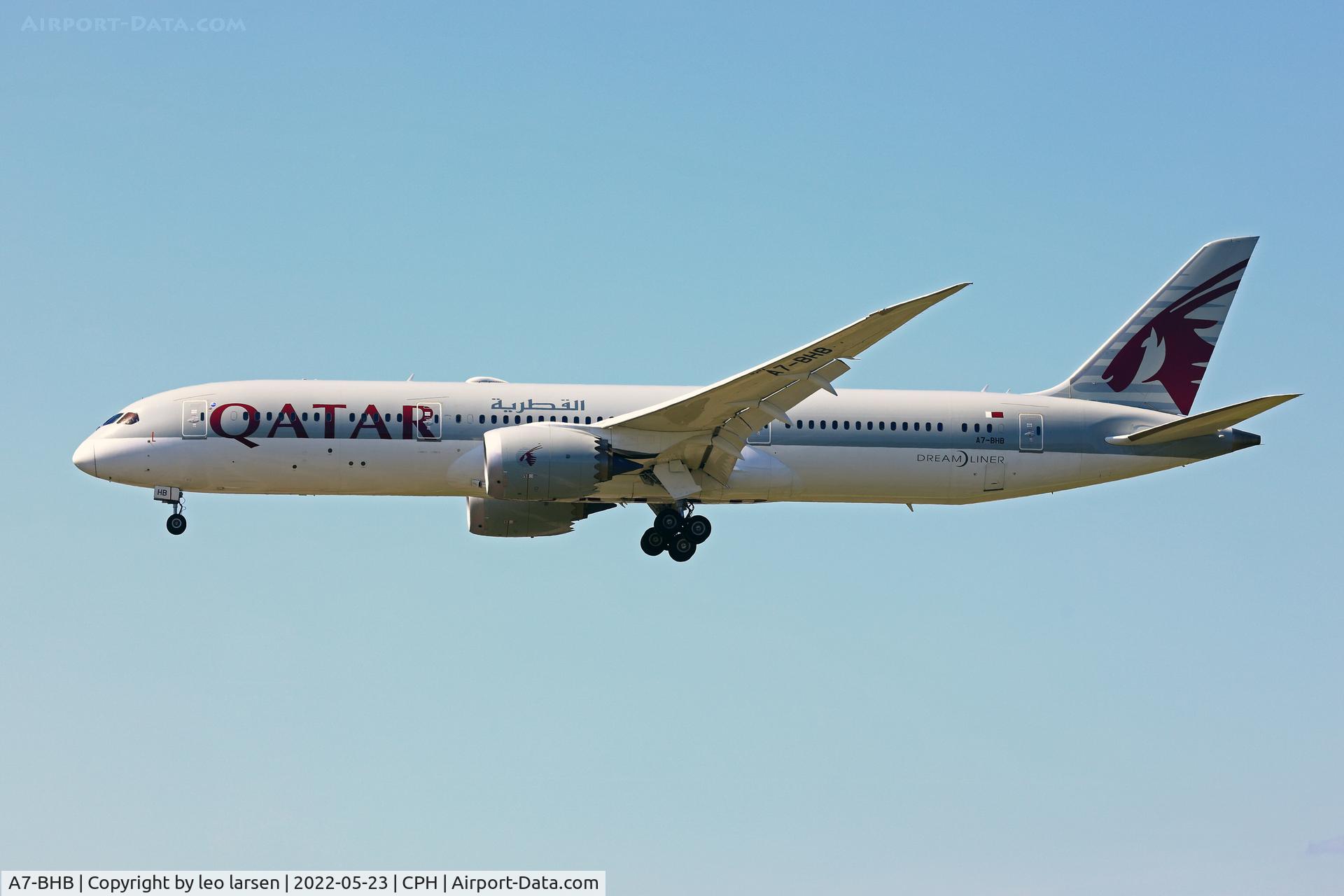 A7-BHB, 2019 Boeing 787-9 Dreamliner Dreamliner C/N 64215, Copenhagen 23.5.2022