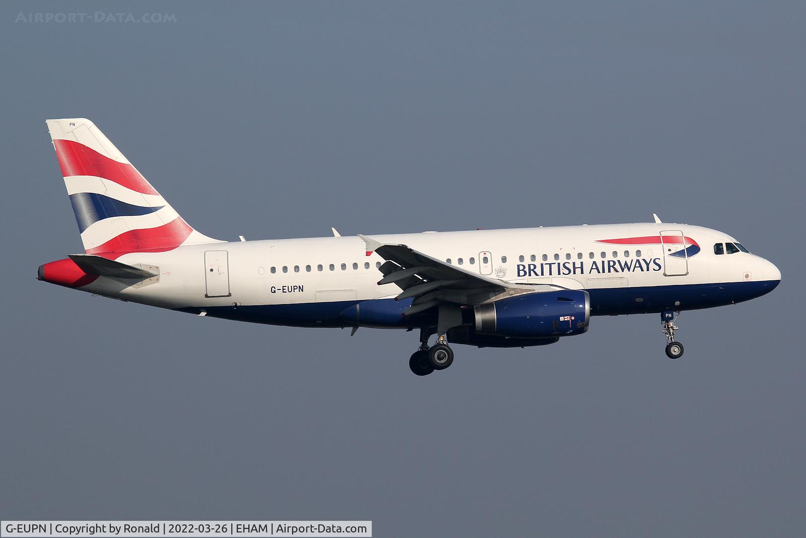 G-EUPN, 2000 Airbus A319-131 C/N 1261, at spl