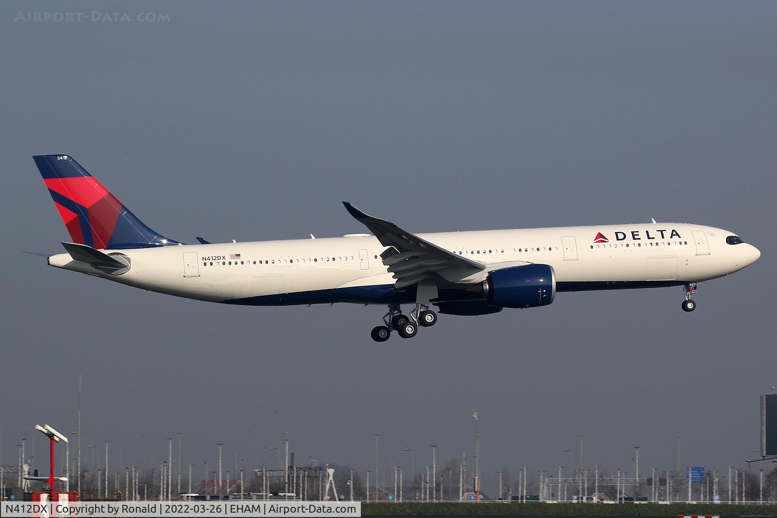 N412DX, 2021 Airbus A330-941 C/N 1994, at spl