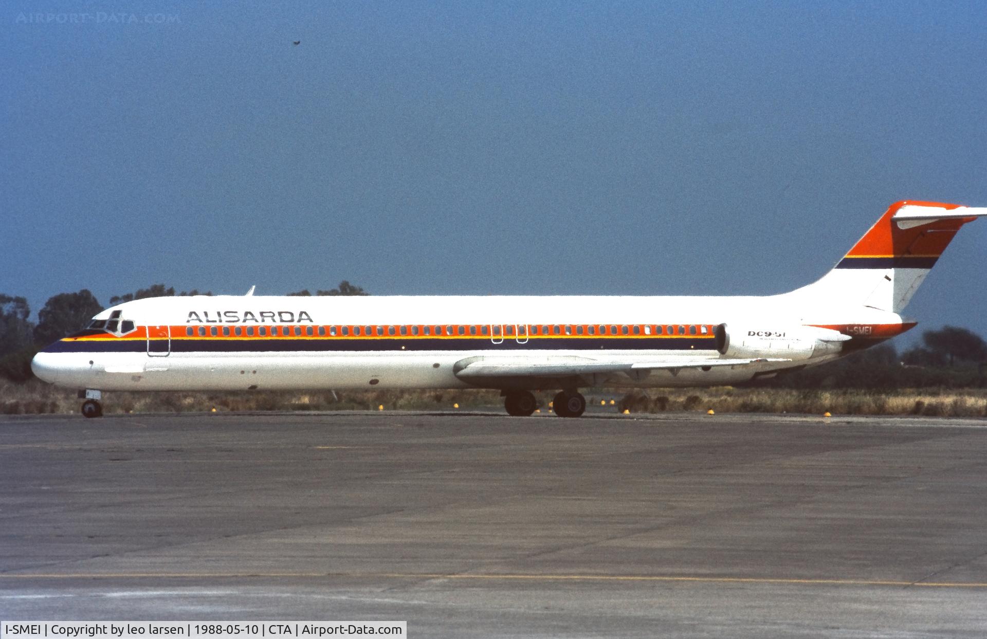 I-SMEI, 1976 Douglas DC-9-51 C/N 47714, Catania 10.5.1988