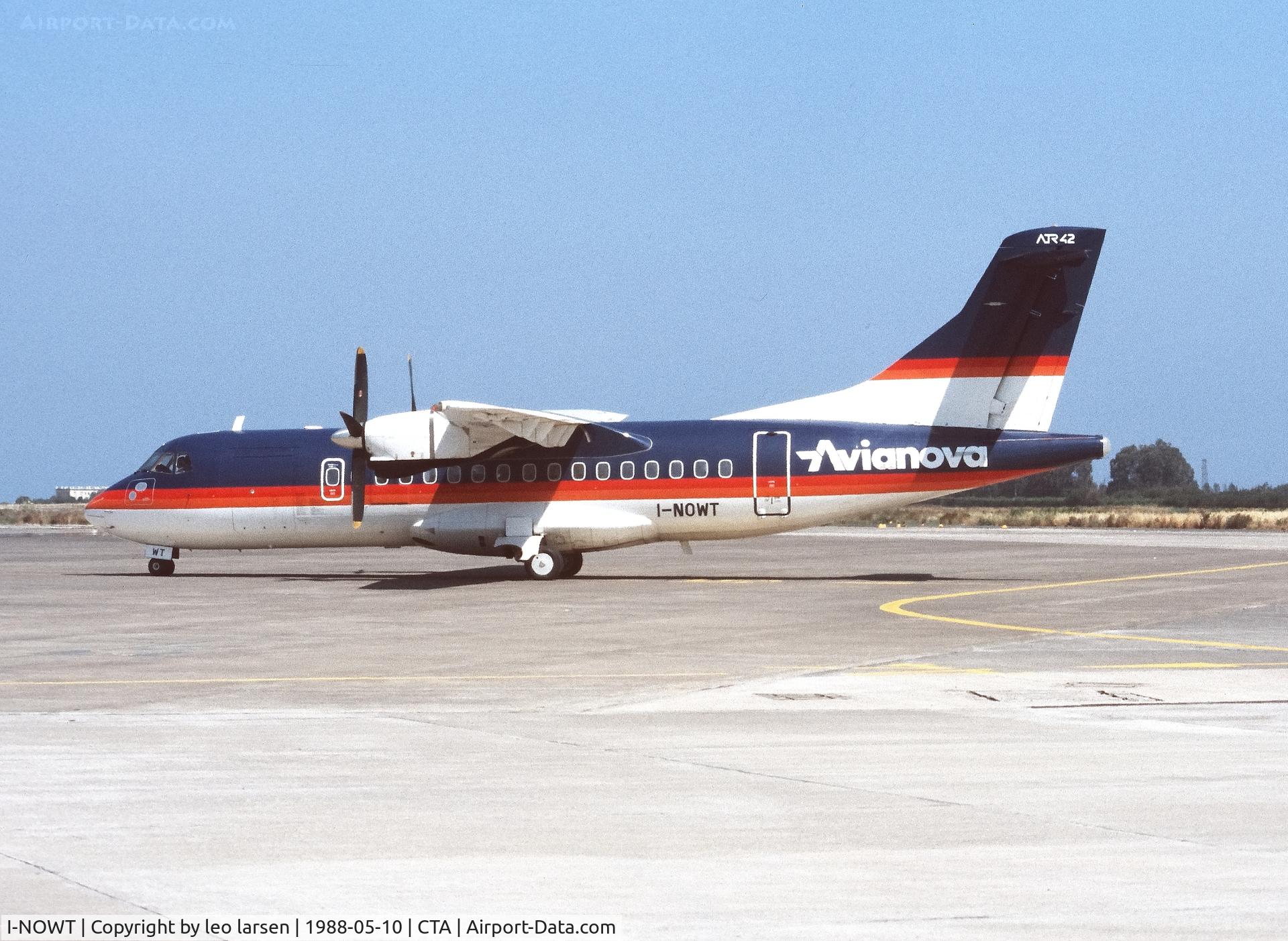 I-NOWT, 1987 ATR 42-300 C/N 054, Catania 10.5.1988