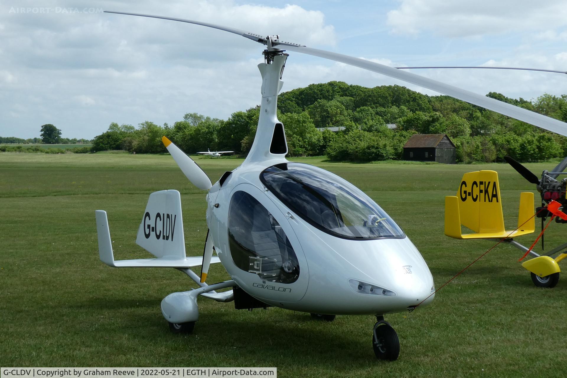 G-CLDV, 2019 AutoGyro Cavalon C/N RSUK/CVLN/032, Parked at Old Warden.