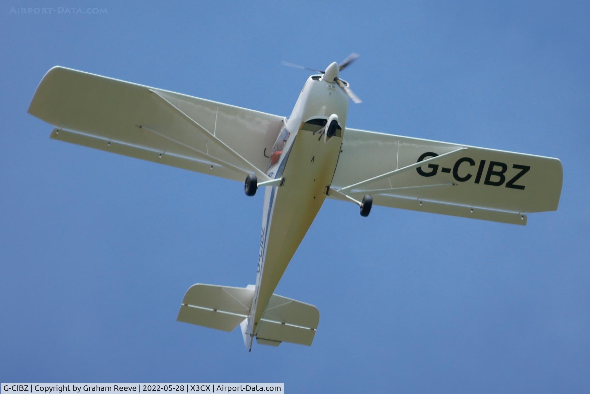 G-CIBZ, 2013 Eurofox 912S C/N BMAA/HB/642, Over head at Northrepps.
