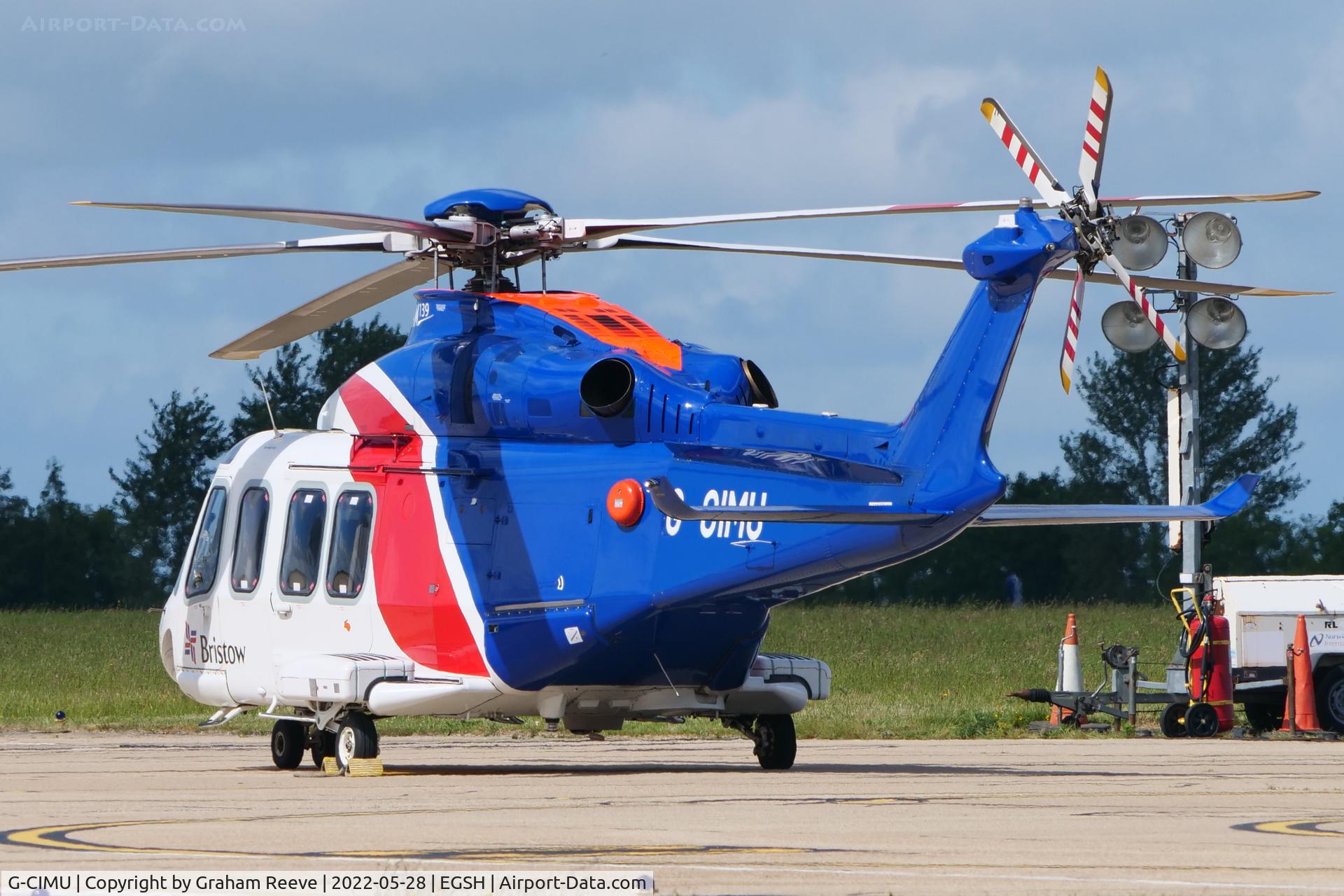 G-CIMU, 2015 AgustaWestland AW-139 C/N 31583, Parked at Norwich.