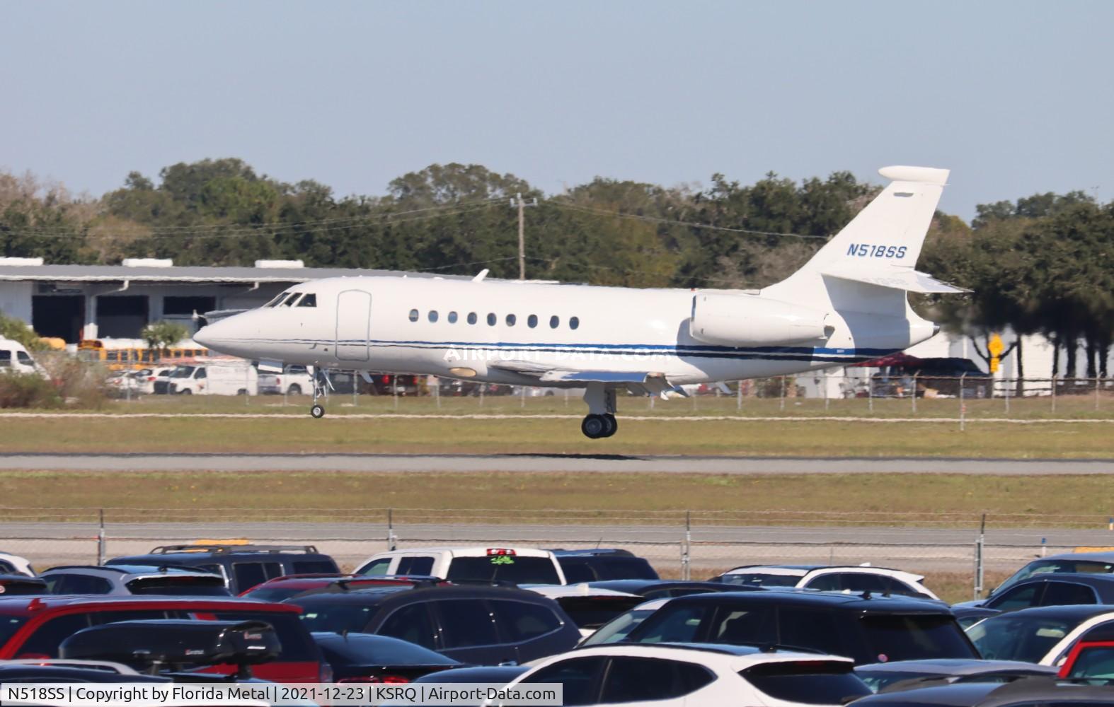 N518SS, 1999 Dassault Falcon 2000 C/N 100, SRQ 2022