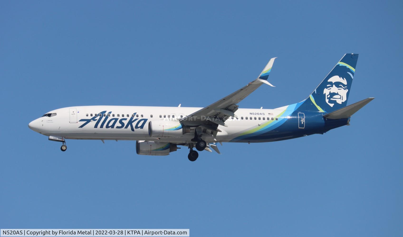 N520AS, 2009 Boeing 737-890 C/N 36481, TPA 2022
