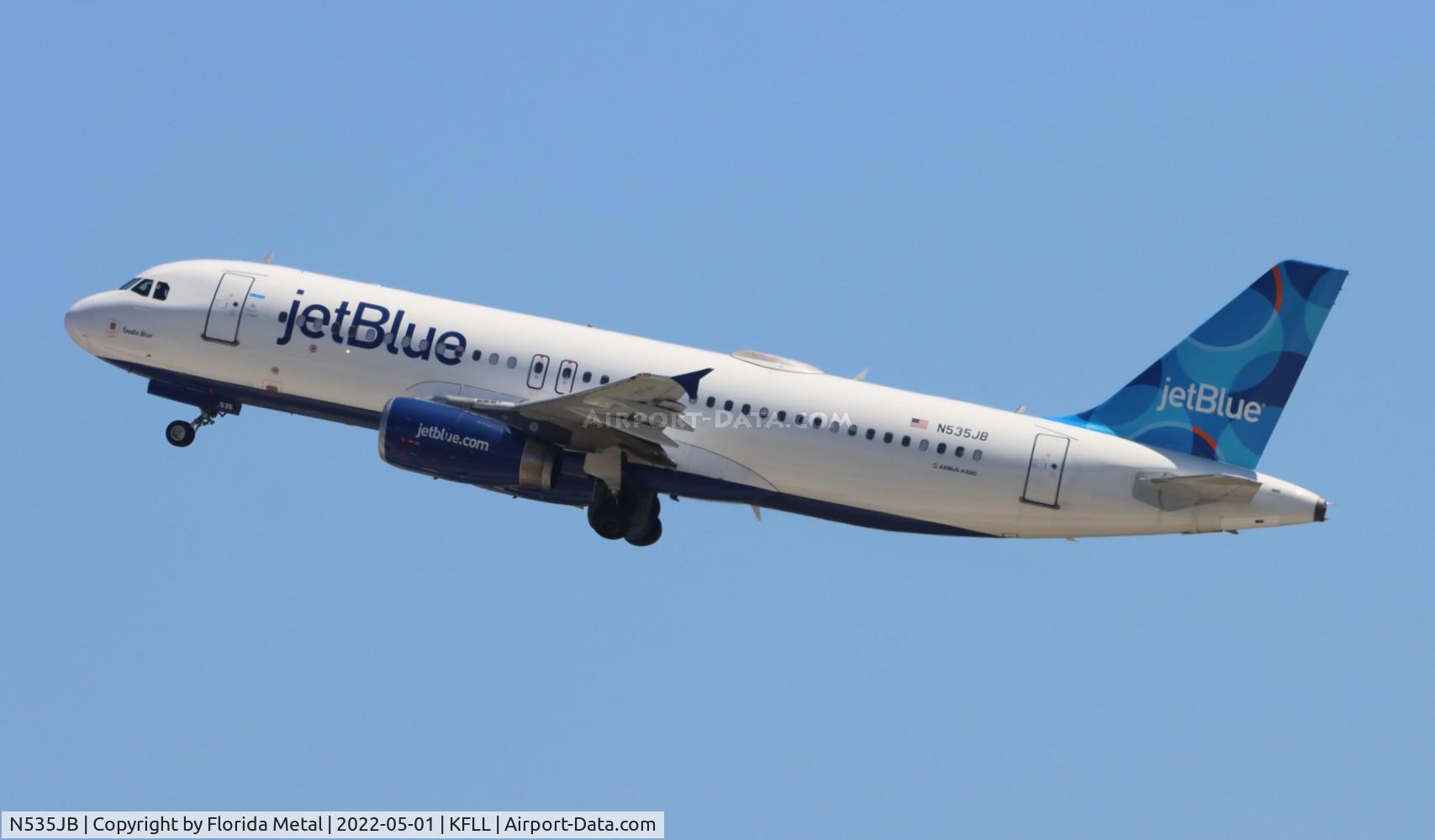 N535JB, 2002 Airbus A320-232 C/N 1739, FLL 2022