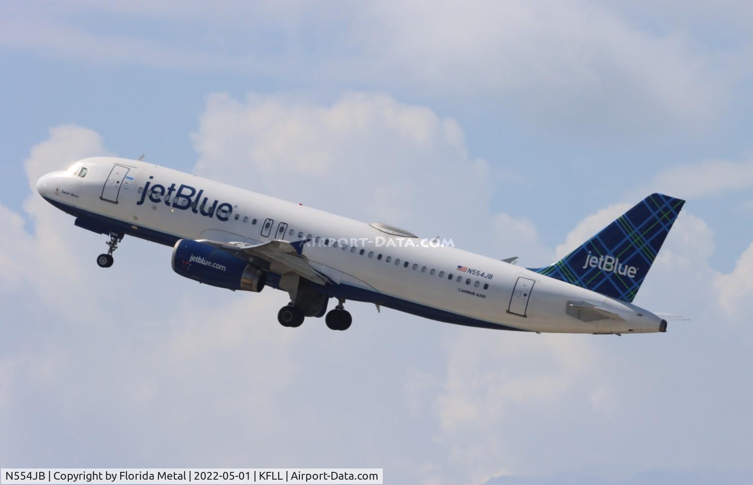 N554JB, 2002 Airbus A320-232 C/N 1898, FLL 2022