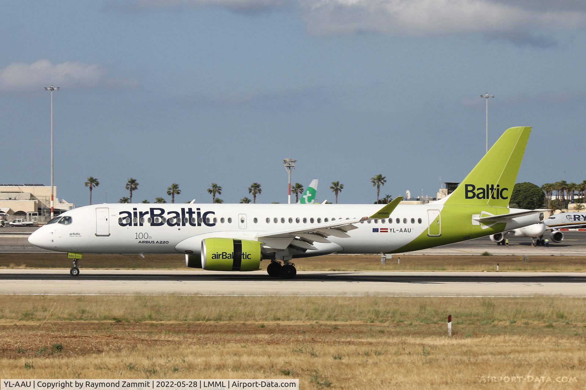YL-AAU, 2019 Airbus A220-300 C/N 55064, Airbus 220 YL-AAU Air Baltic