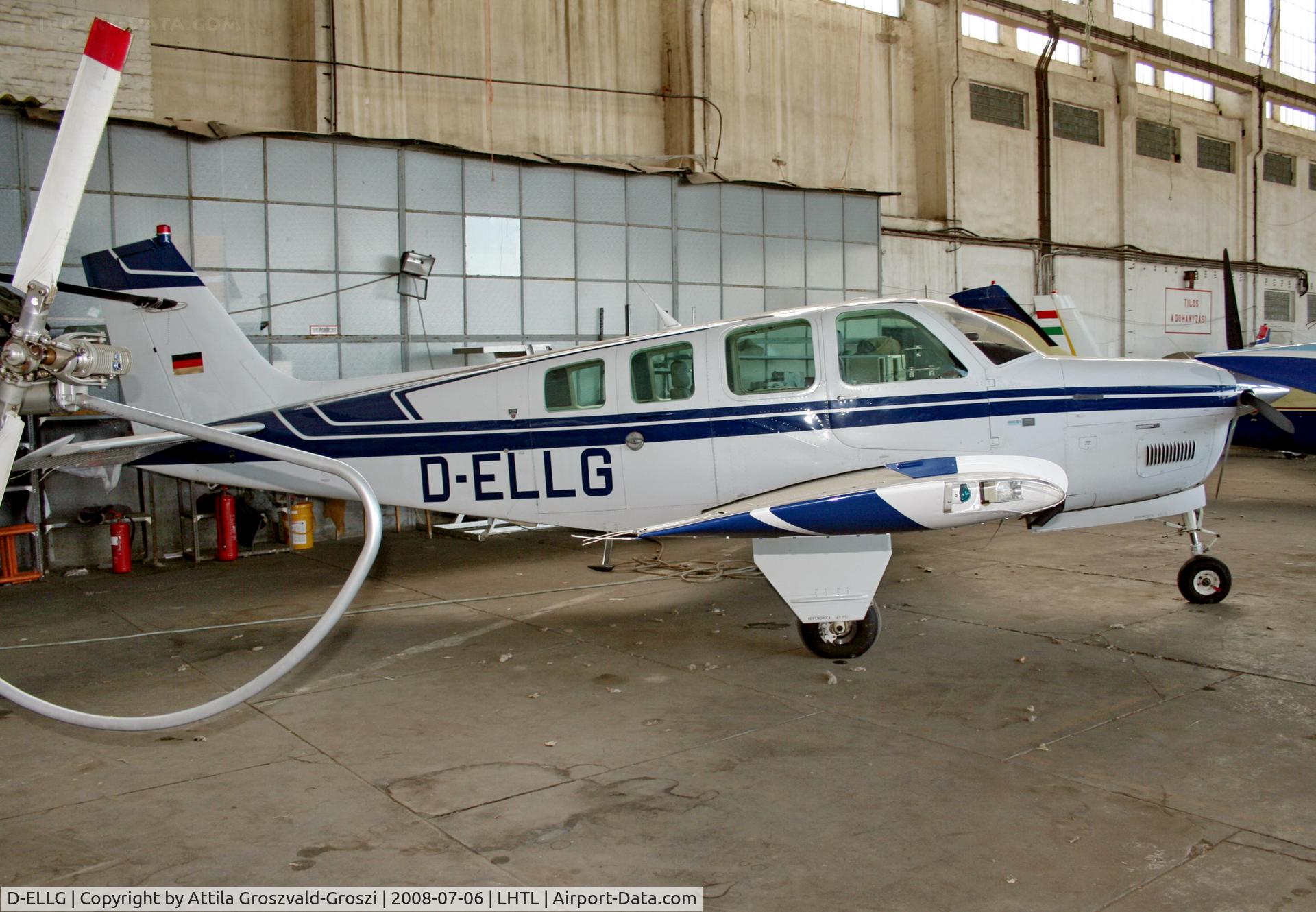 D-ELLG, 1988 Beech A36 Bonanza 36 C/N E-2423, LHTL - Tököl Airport, Hungary